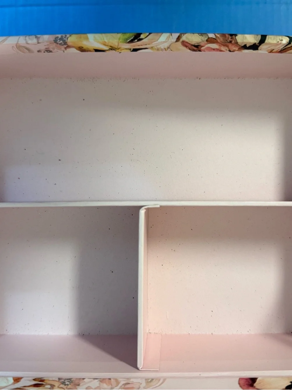 Pink Floral Jewelry Box with Mirror